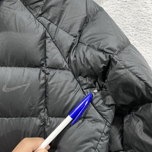 Nike YL (11-13) Kids Black Puffer Coat - Picture 12 of 16